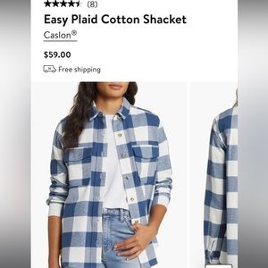 Plaid cotton button up